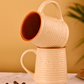 Cream & rust speckled coffee mug- tall