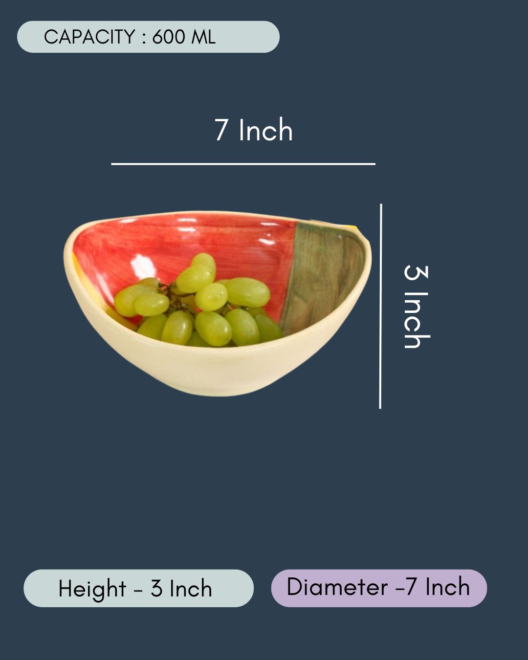 Shades of Autumn Oval Bowl
