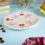 Cherry Fields Handmade Dessert Plate handmade in india