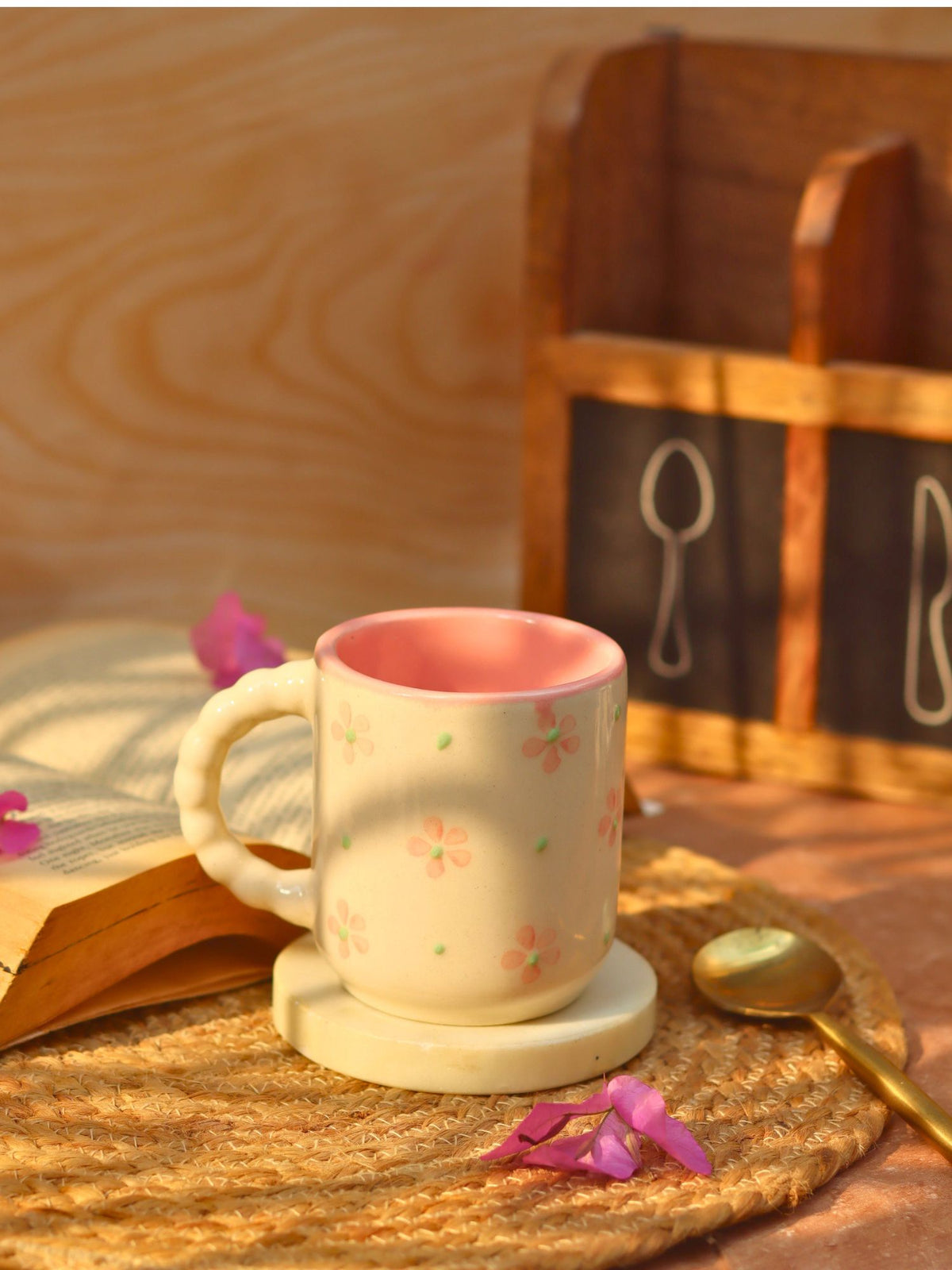 Rosy Days Mug handmade in India