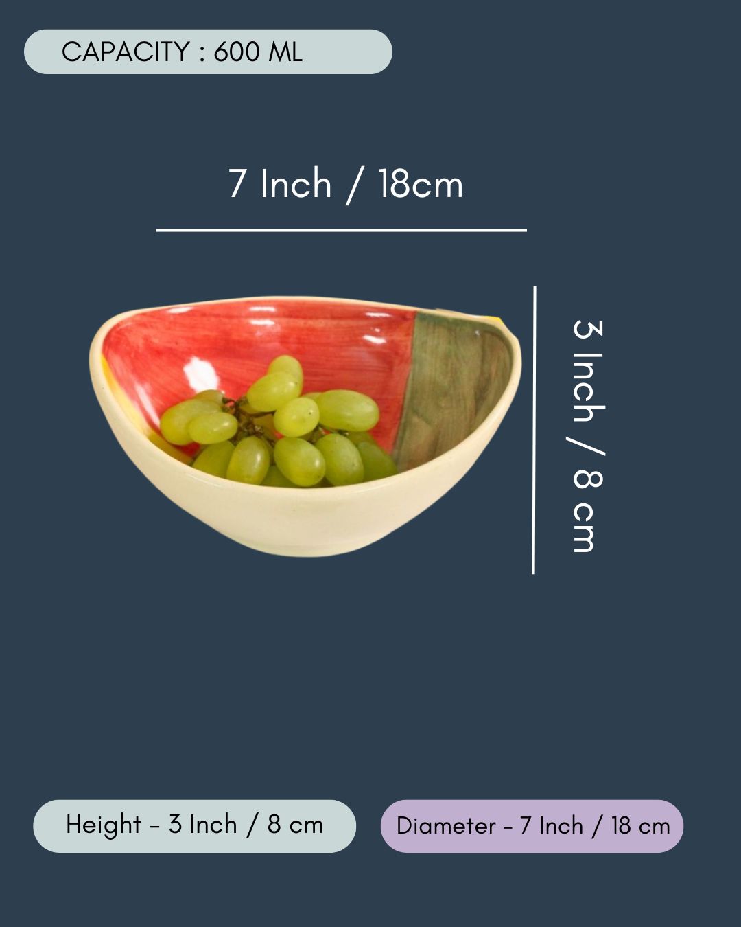 Shades of Autumn Oval Bowl