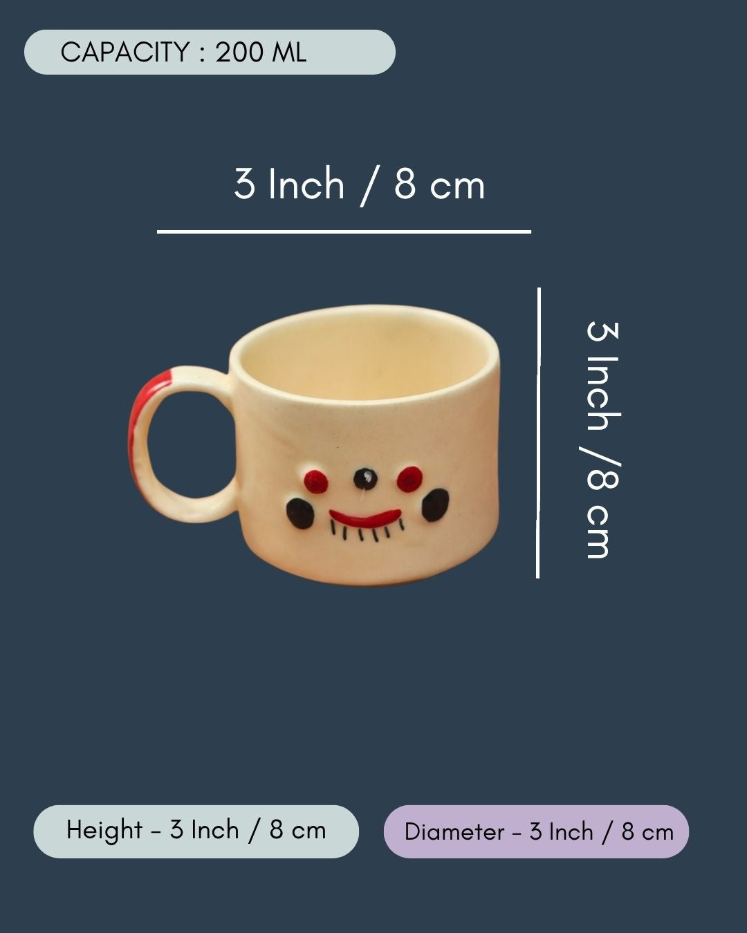 Quirky face mug
