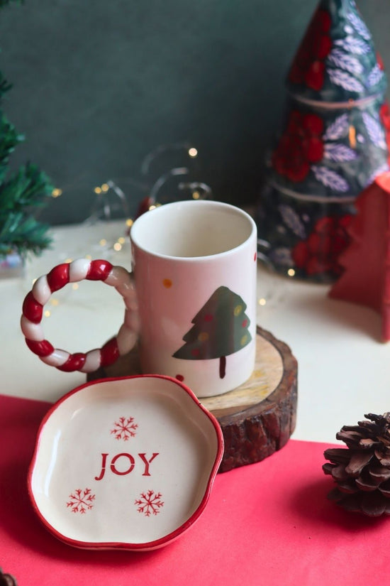 The OG Christmas Mug & Joy Handmade Dessert Plate with premium quality material