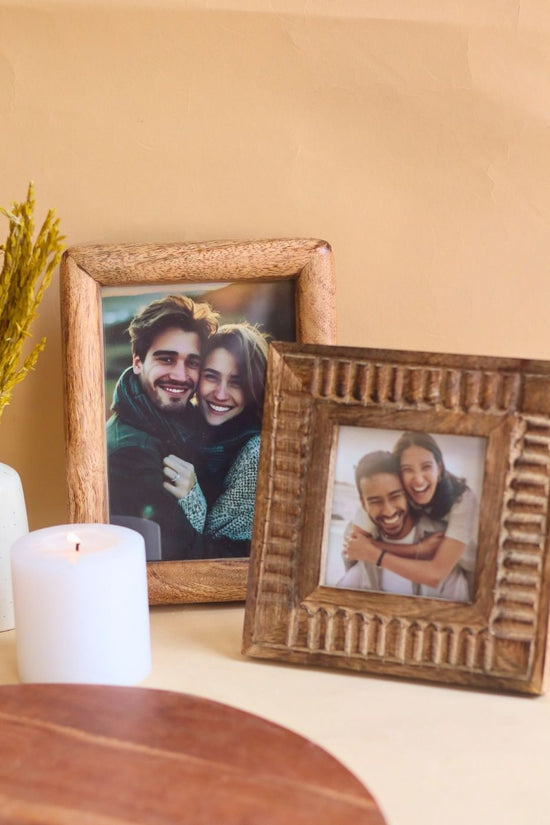 Handmade Rounded Wooden Frame & Modern Square Wooden Frame
