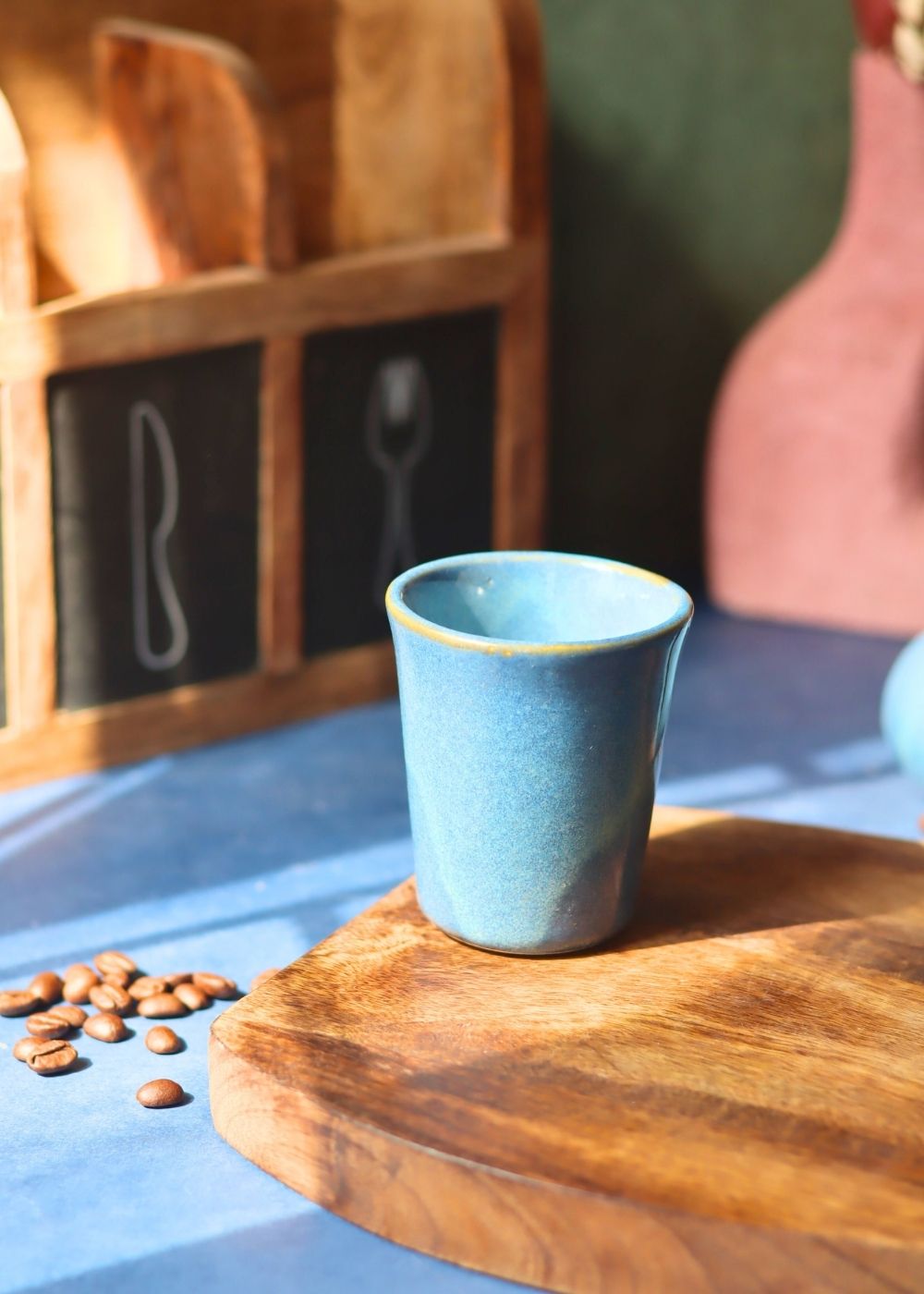 Blue Chai Kulhad handmade in India