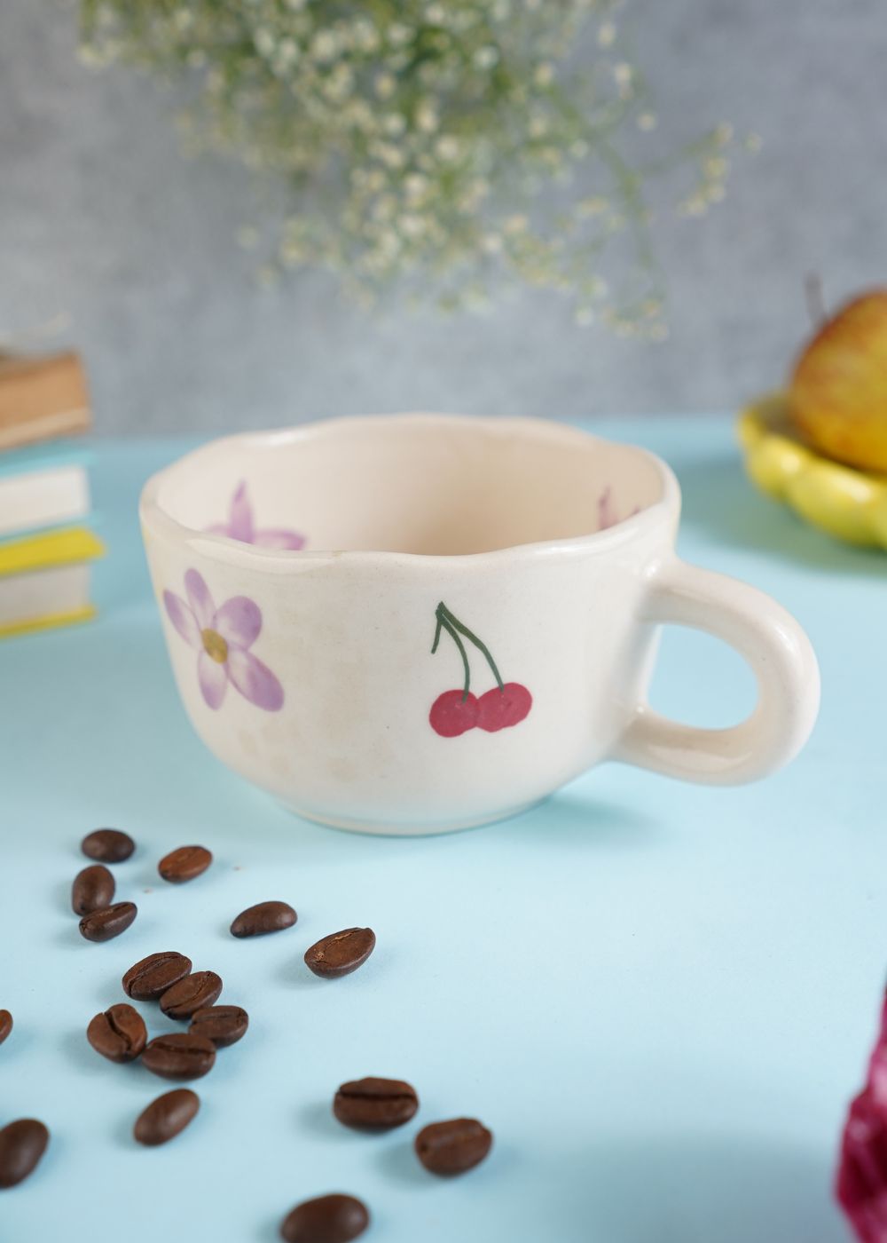 Handmade Cherry Fields Mug