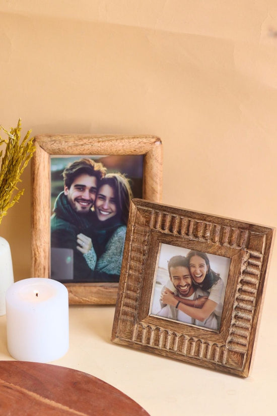 Rounded Wooden Frame & Modern Square Wooden Frame made by ceramic