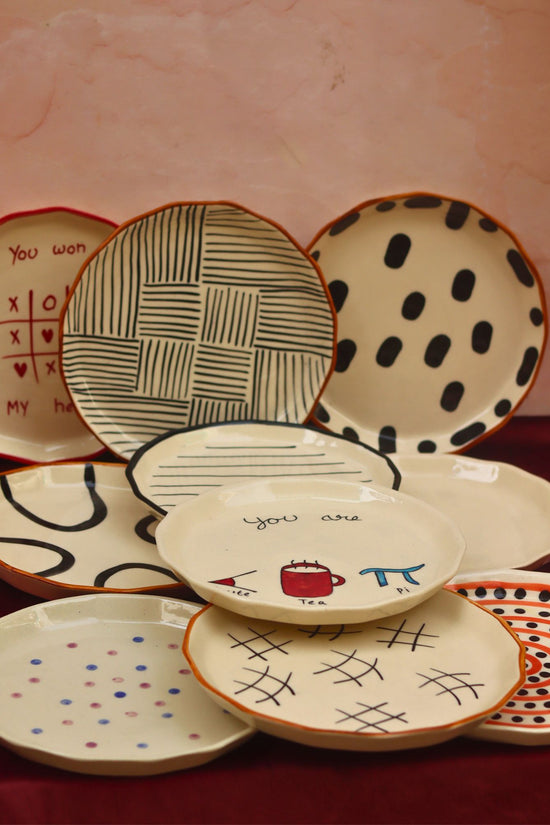 handmade Set of 10 Best selling Snack Plates (For the Price of 7)