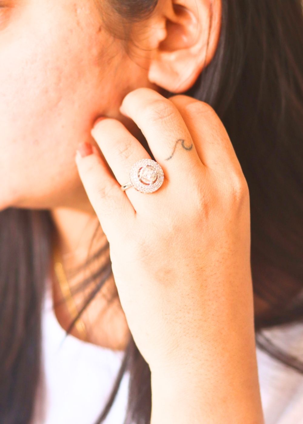 Timeless Halo Ring with premium quality material