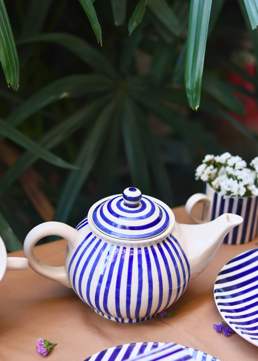 Handmade ceramic tea pot