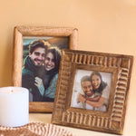 Rounded Wooden Frame & Modern Square Wooden Frame handmade in india