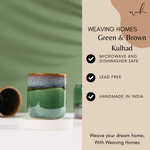 Green & brown kulhads specifications