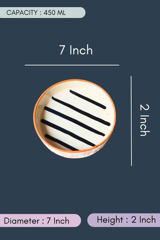 Zebra - Salad Bowl with size & fit