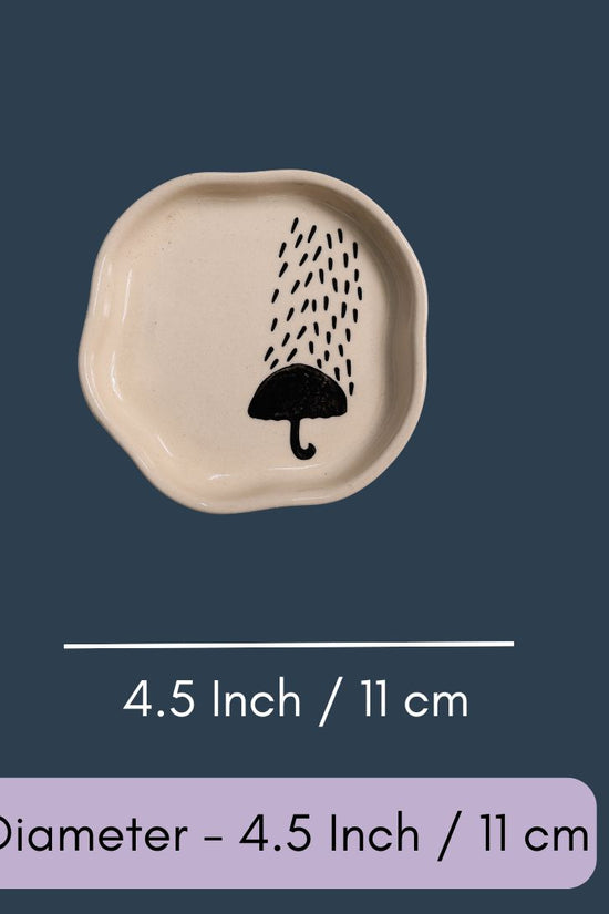 Umbrella handmade Dessert Plate