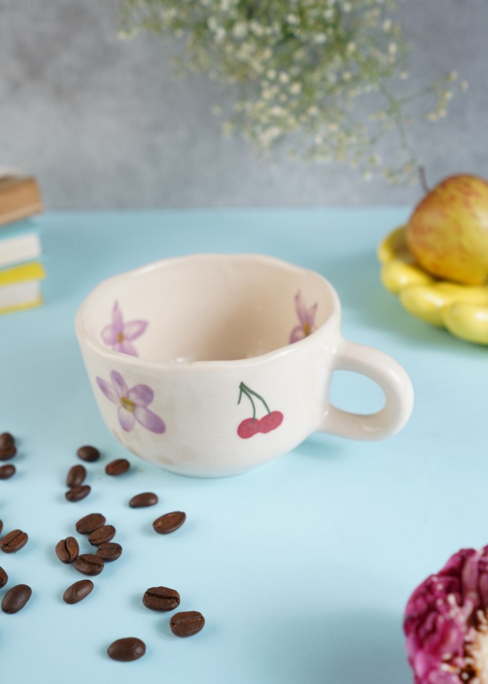 Cherry Fields Mug made by ceramic