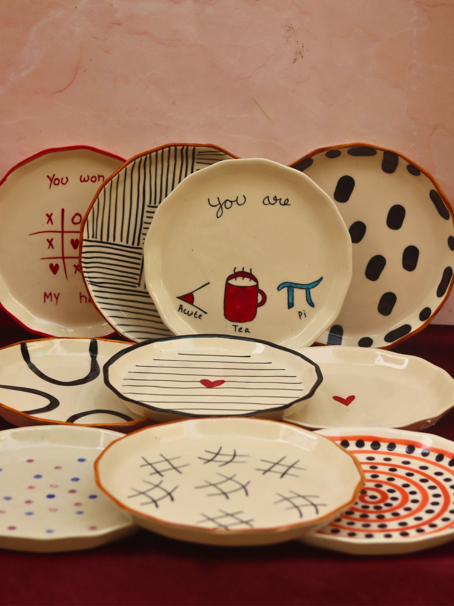 Set of 10 Best selling Snack Plates (For the Price of 7) handmade in India