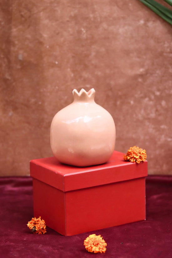 Peach Anar vase Gift Box handmade in india