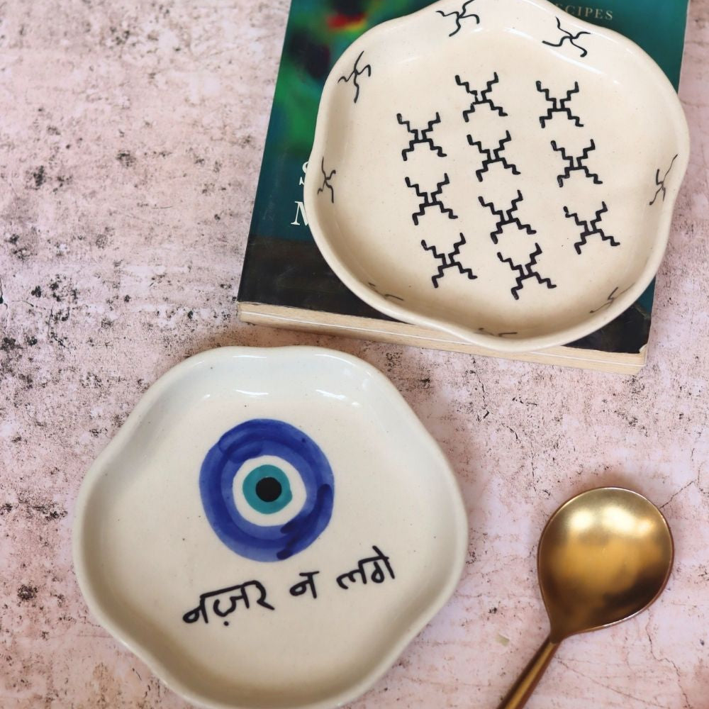 Handmade Crosses & Nazar Handmade Dessert Plate