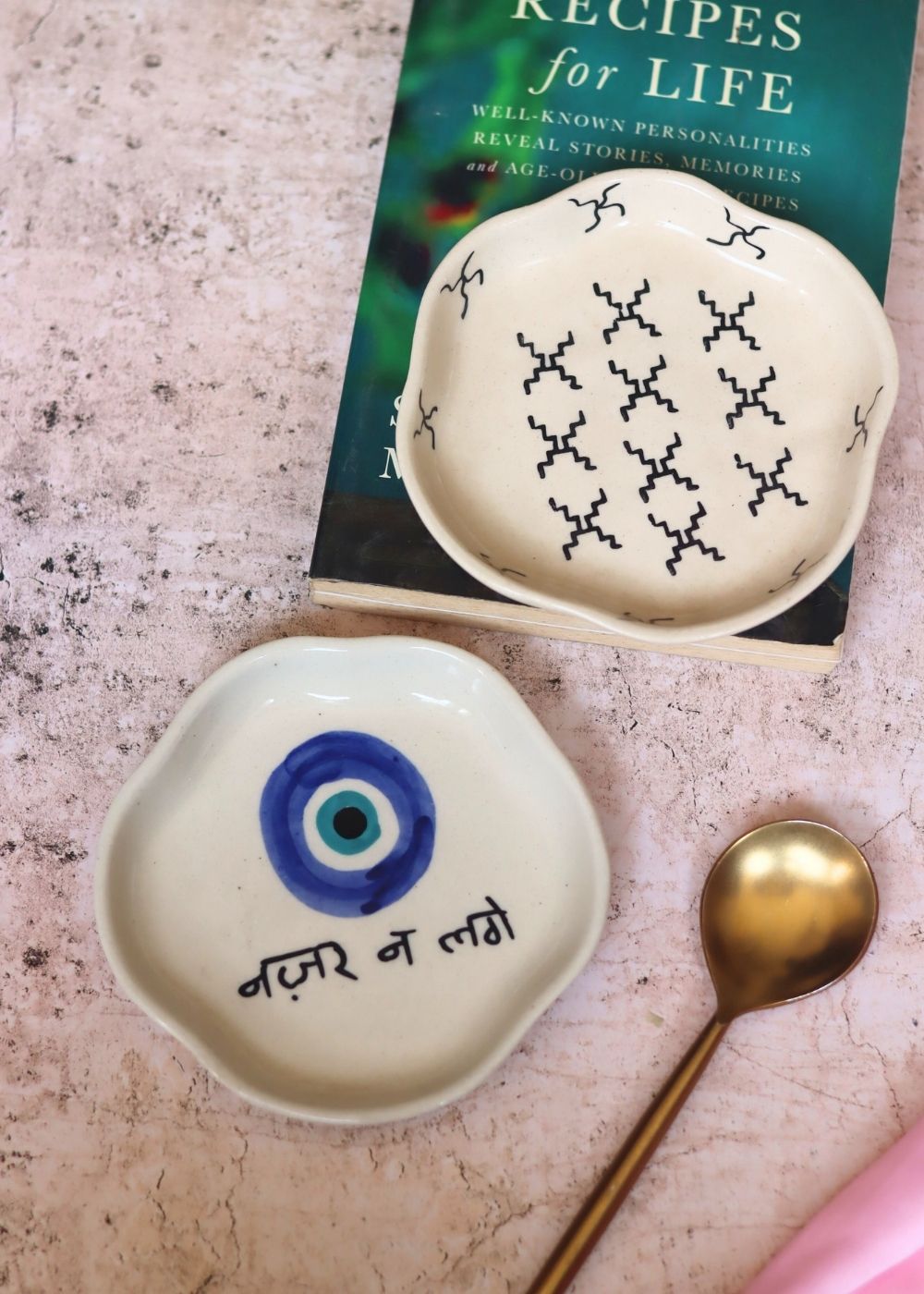 Handmade Crosses & Nazar Handmade Dessert Plate