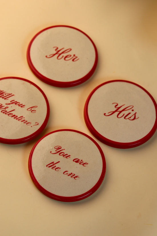 set of 4 coasters made by ceramic 