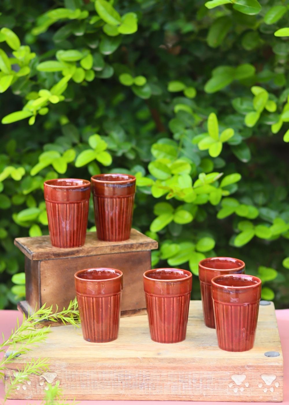 Set of 6 - Rust Kulhad with premium quality material