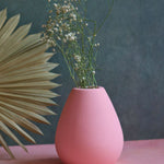 esoteric vase tall pink handmade in india