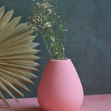 esoteric vase tall pink handmade in india