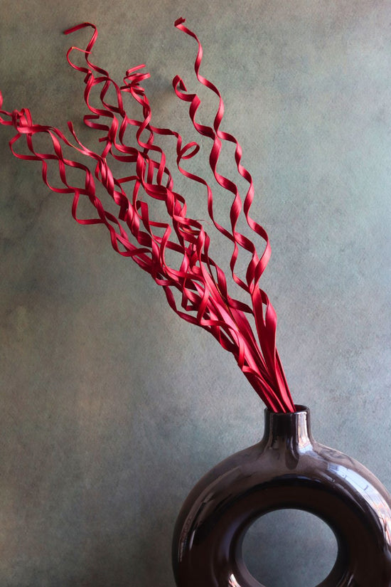 handmade red spiral bunch
