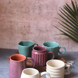 Handmade Set of 6 The Daily Brew Mugs (for the price of 5)