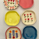 Handmade Set of 6 Delightful Treat Handmade Dessert Plate (for the price of 5)