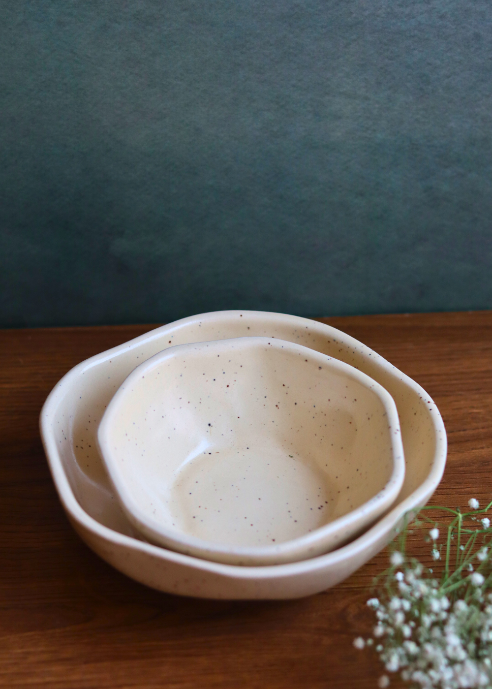basic creamy bowls set of two combo
