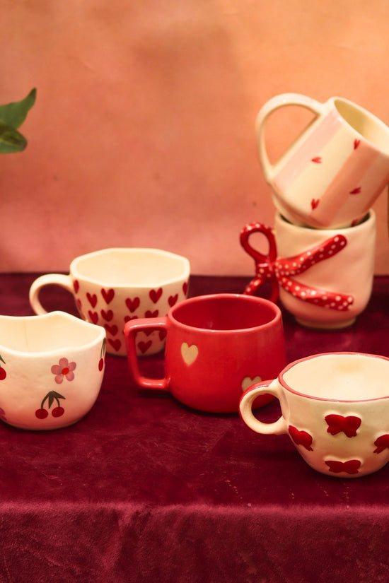 Set of 6 Heartwarming Mugs (for the price of 5) handmade in India