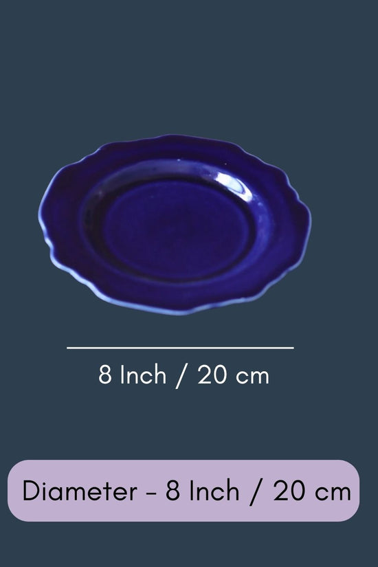 Royal Blue Scallop Snack Plate