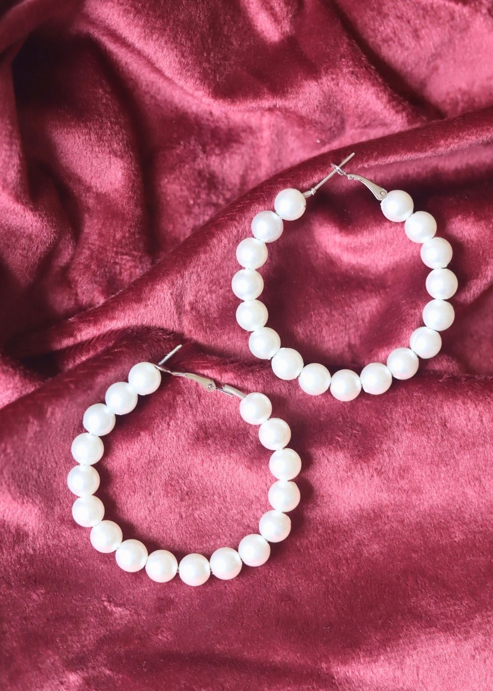 Essential Pearl Hoops made with premium quality material