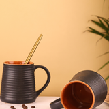 Coffee Mugs - Black & Cream