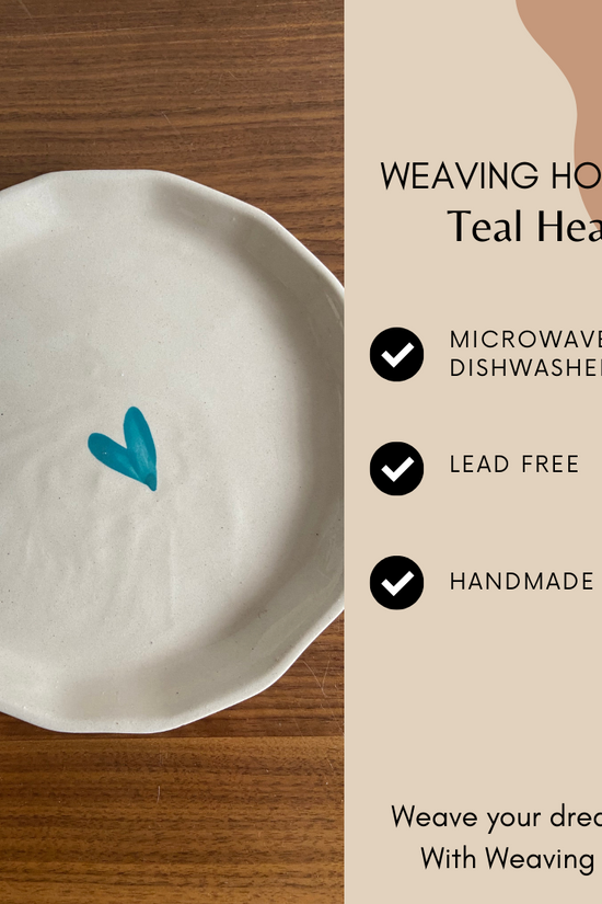 Teal Heart Plate Signification