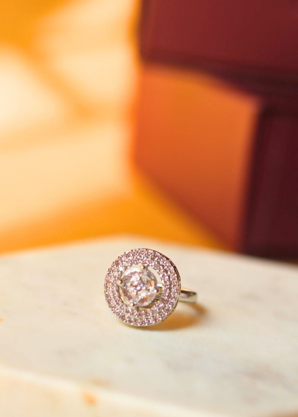 Anti tarnish Timeless Halo Ring