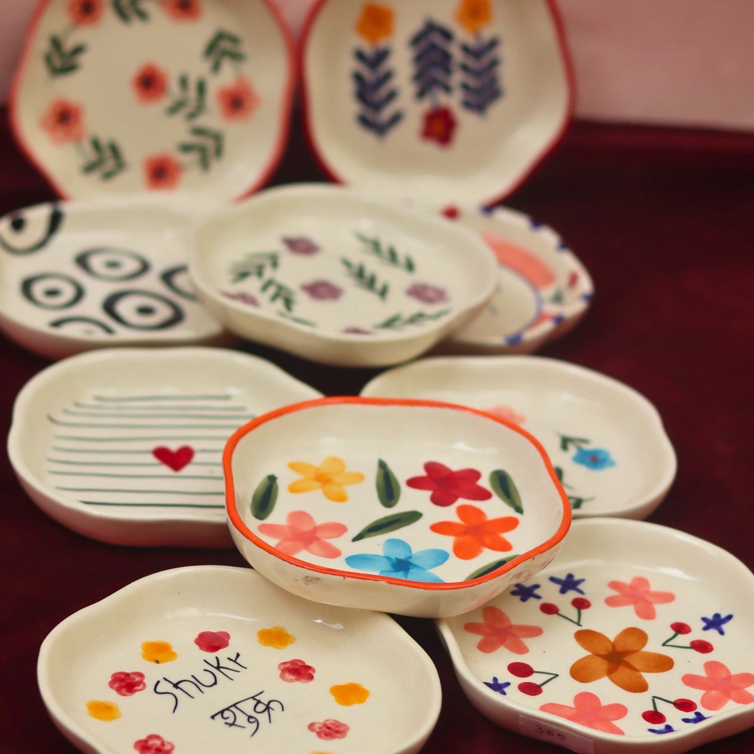 Handmade Set of 10 Best Selling Dessert Plate (For the Price of 7)