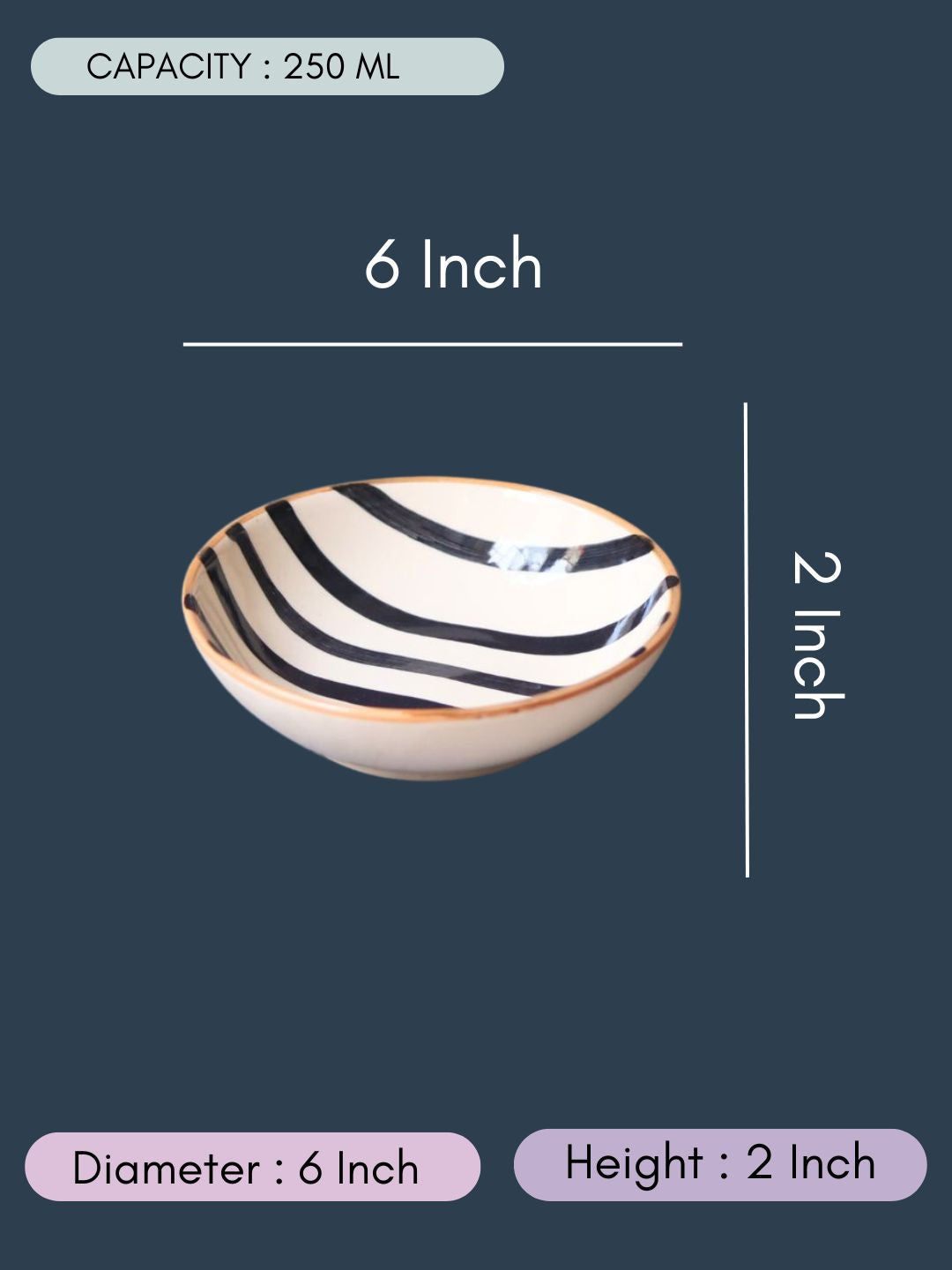 Zebra - Cereal Bowl with size & fit