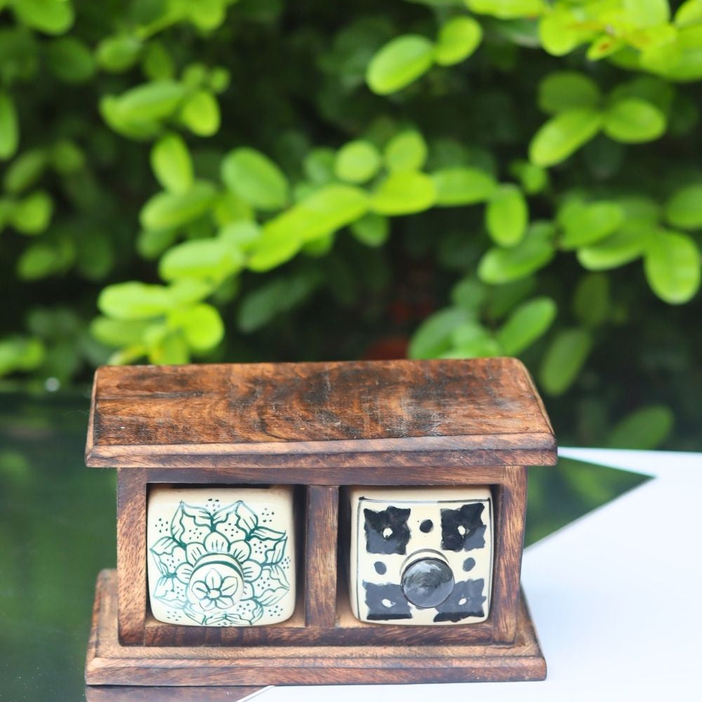 handmade Wooden Decor Drawer – Abstract Craft