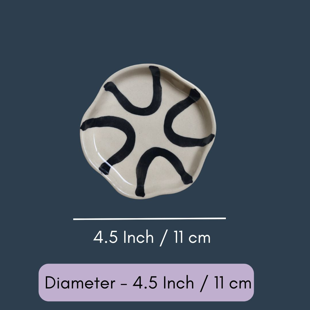 Abstract -  Handmade Dessert Plate