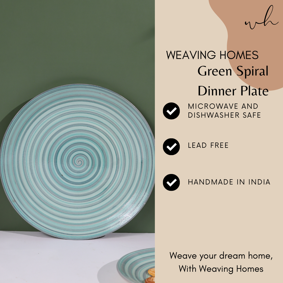 Handmade ceramic dinner plate significations