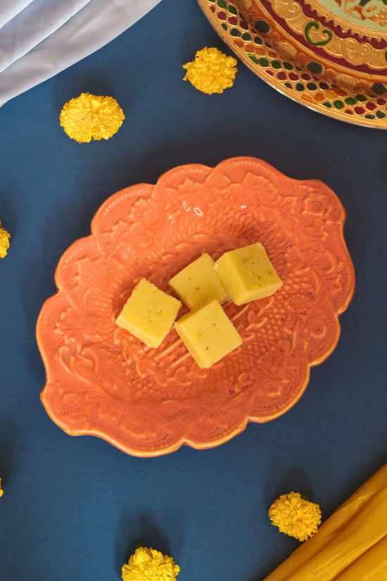 Handmade Rust Textured Platter