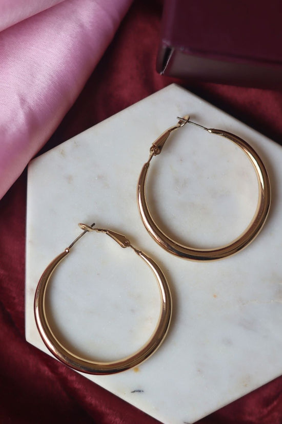 anti tarnish Basic Everyday Hoops