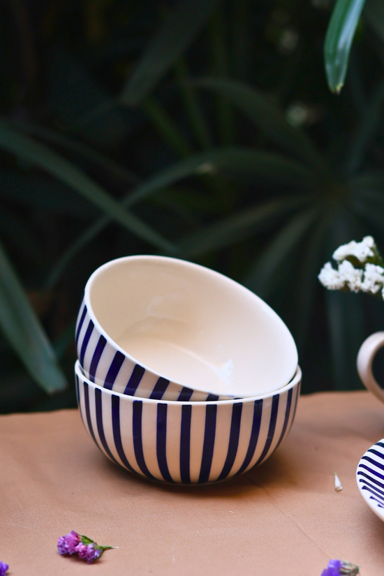 Two handmade ceramic bowls 