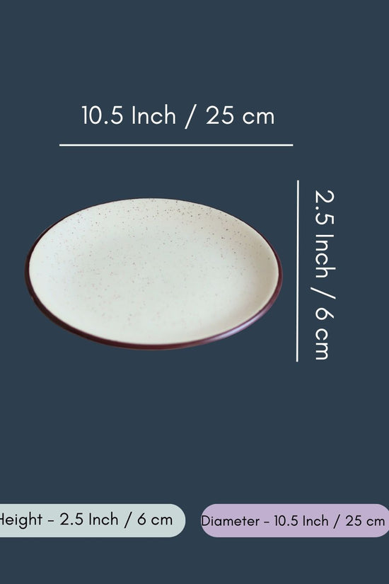 Set of 4 - Ivory Bliss Dinner Plate