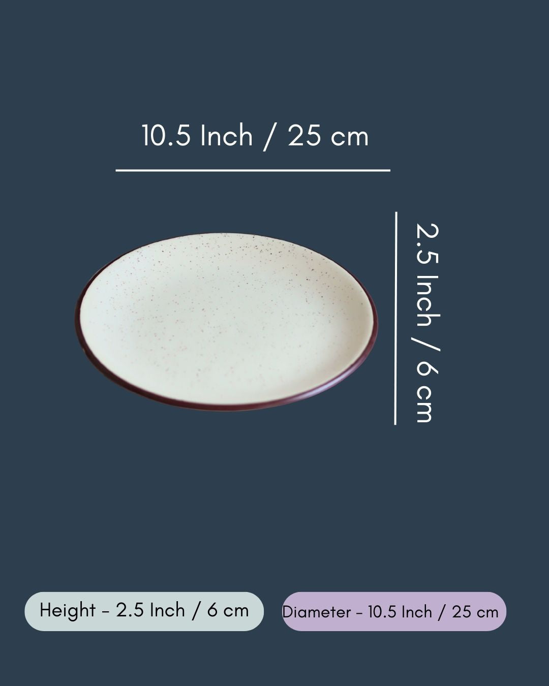 Set of 4 - Ivory Bliss Dinner Plate