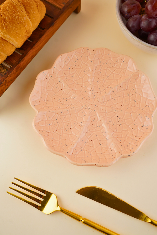 handmade peach cabbage snack plate with premium peach color