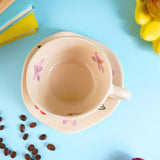 Cherry Fields Mug & Handmade Dessert Plate Handmade in india