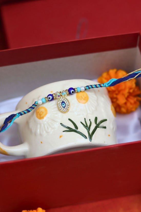 Sunflower Bloom Mug in a Gift box with Rakhi with premium quality material